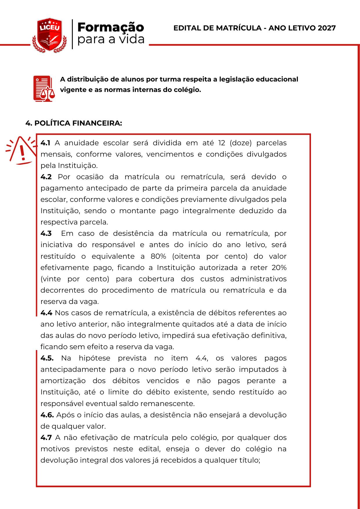 Edital de Matrícula 2027 - Página 3